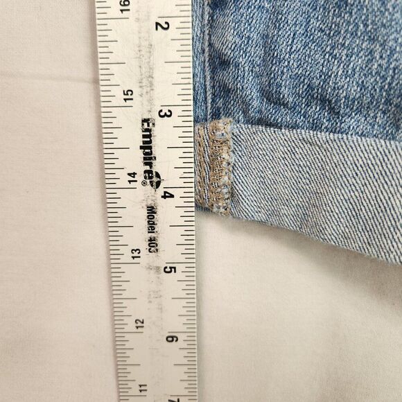 Lucky Brand High Rise Straight Zoe Womens 6/28 Denim Cutoff Jeans Blue Cuffed - Picture 5 of 9